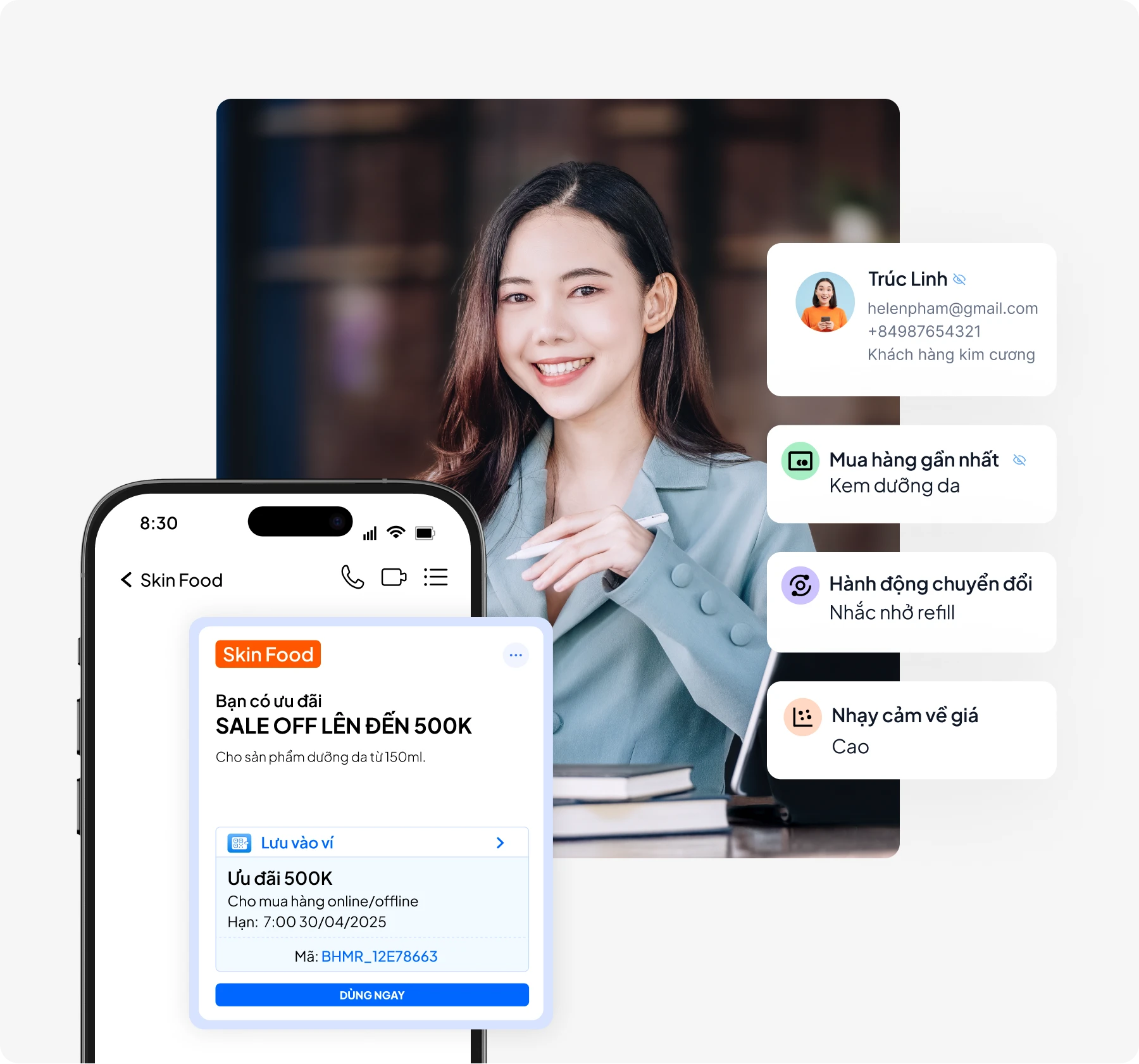 Cá nhân hoá mỗi chiến dịch gửi đi