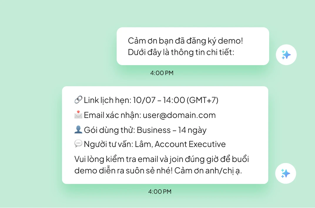 Đặt lịch demo tức thì
