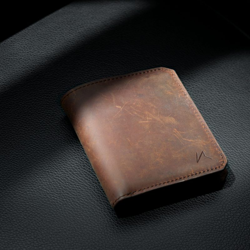 Brown leather wallet